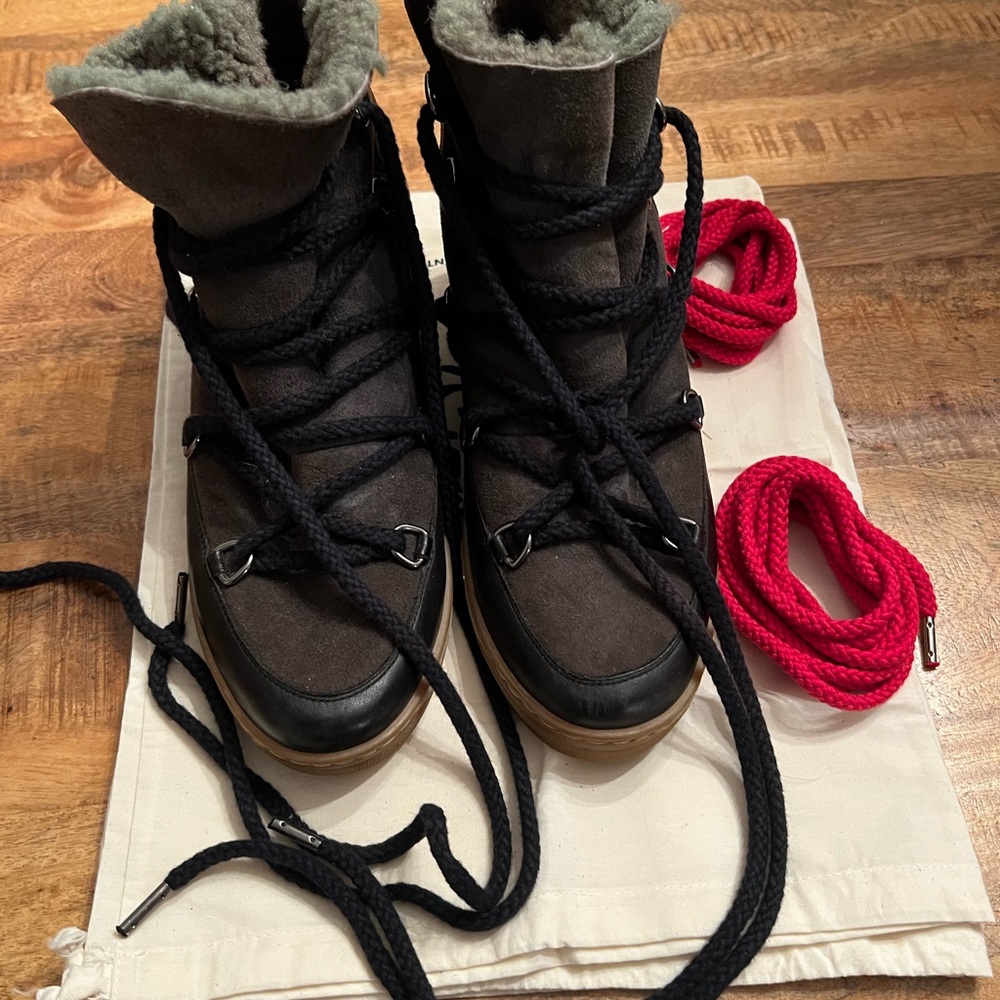 Isabel Marant Black Nowles Snow Boots